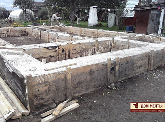 Устоявшийся ленточный фундамент